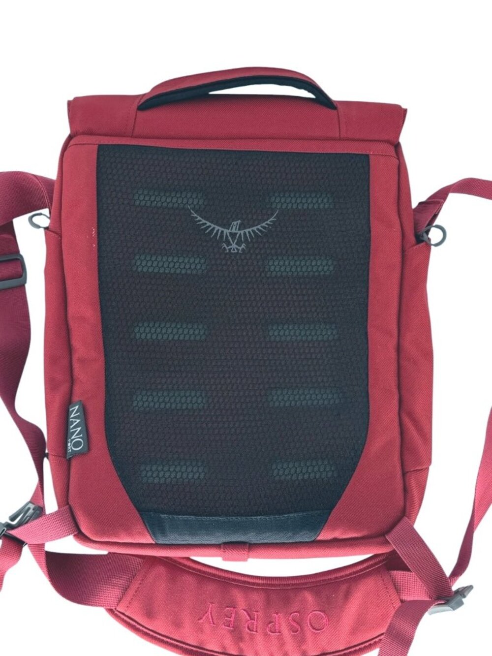 Osprey Nano Daypack Port Tech Small Red Lightweight Backpack